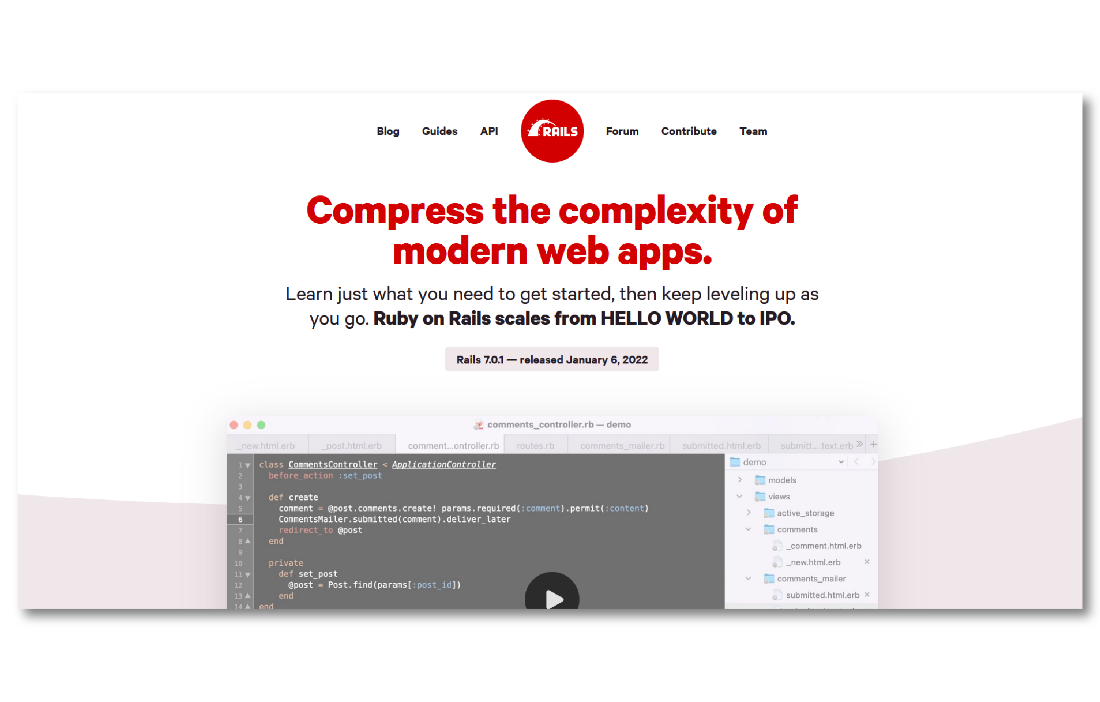 ruby on rails-best backend frameworks Cake PHP-best backend framework