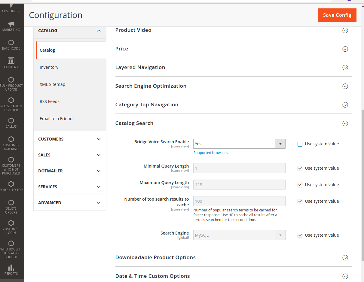 VoiceSearch_Configuaration